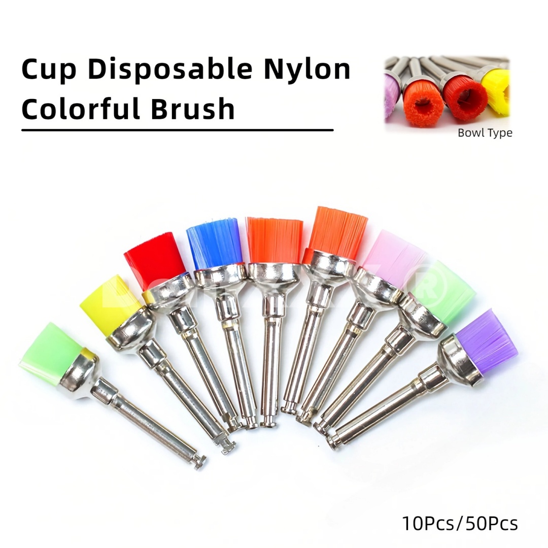 Art Y Craft - Bowl Nylon Polishing Brushes, Colorful, Latch