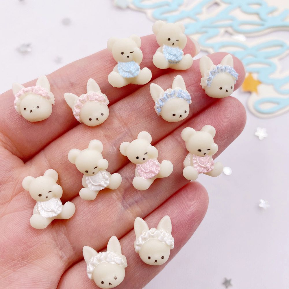 Art Craft For 3 Year Old - 30Pcs Resin Kawaii Colorful 3D Mini
