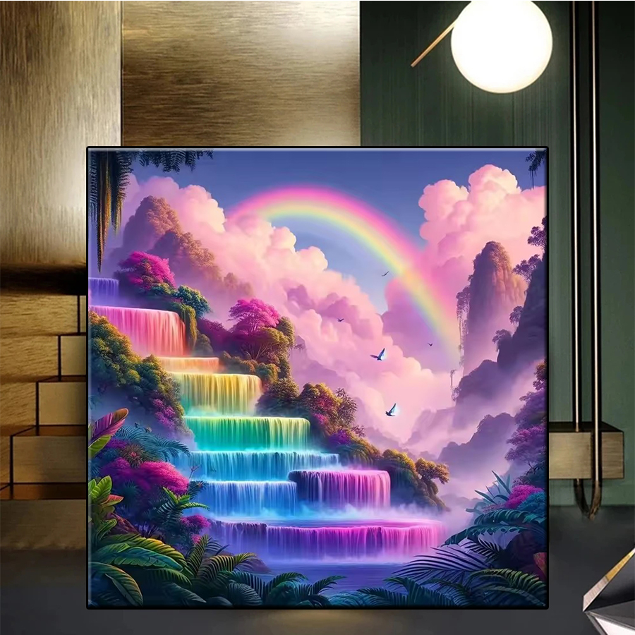 Art Craft Rainbow - 5D Diamond Art Kit Forest Rainbow