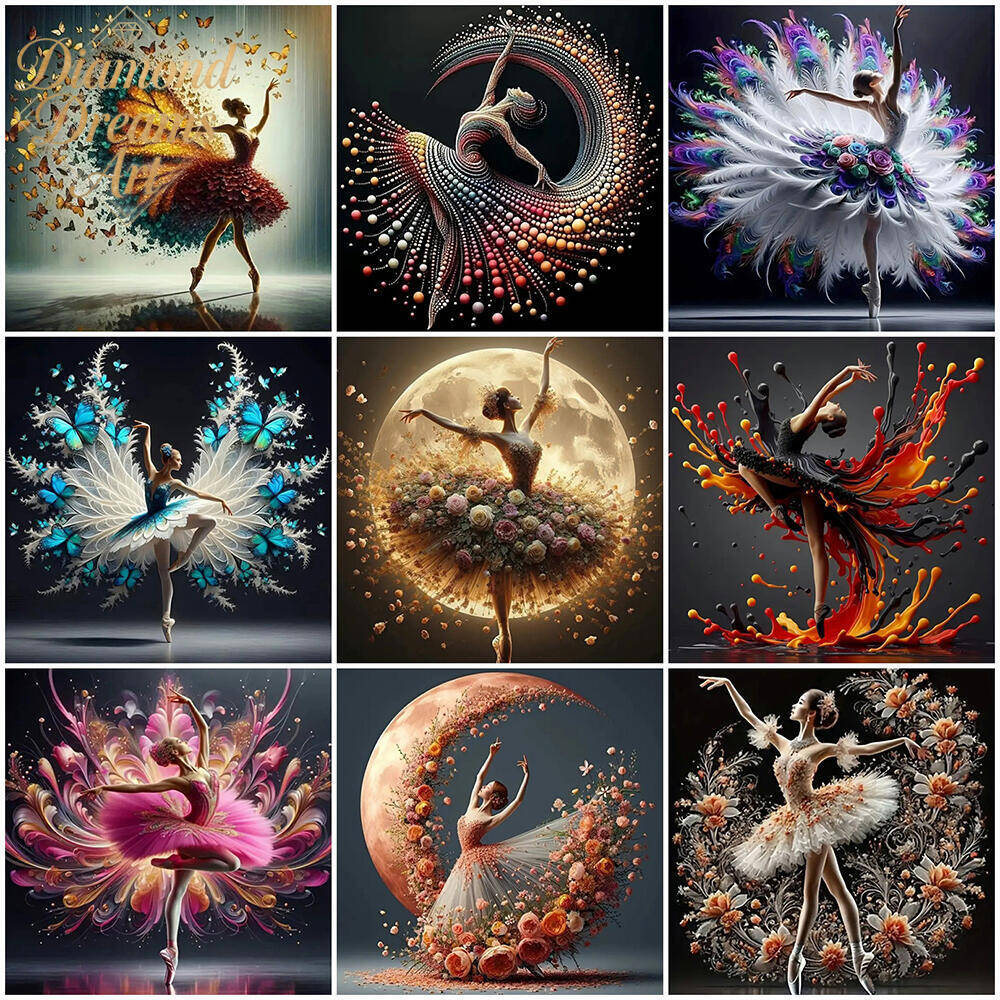 Art Craft Resin - Frameless, DIY 5D Diamond Painting Ballet