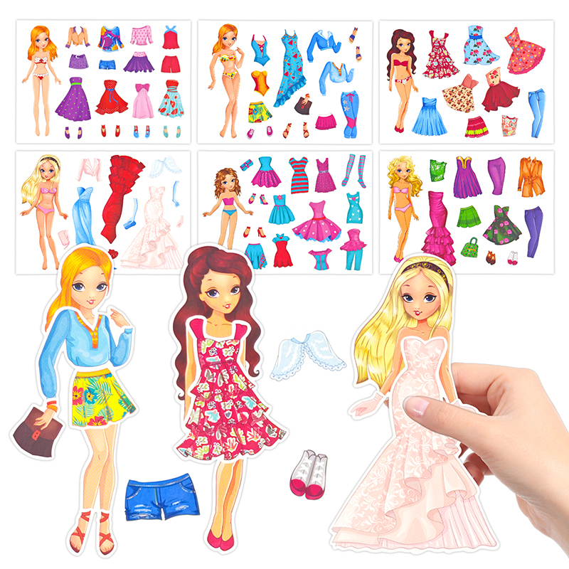 Art Craft For 3 Year Old - Dress Up Stickers Make Your Own