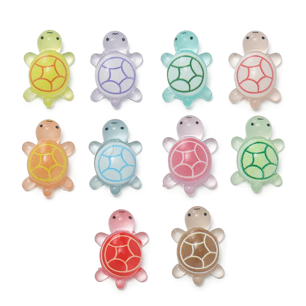 Art Craft Resin - 10pcs/lot Mini Resin Sea Turtles Glow