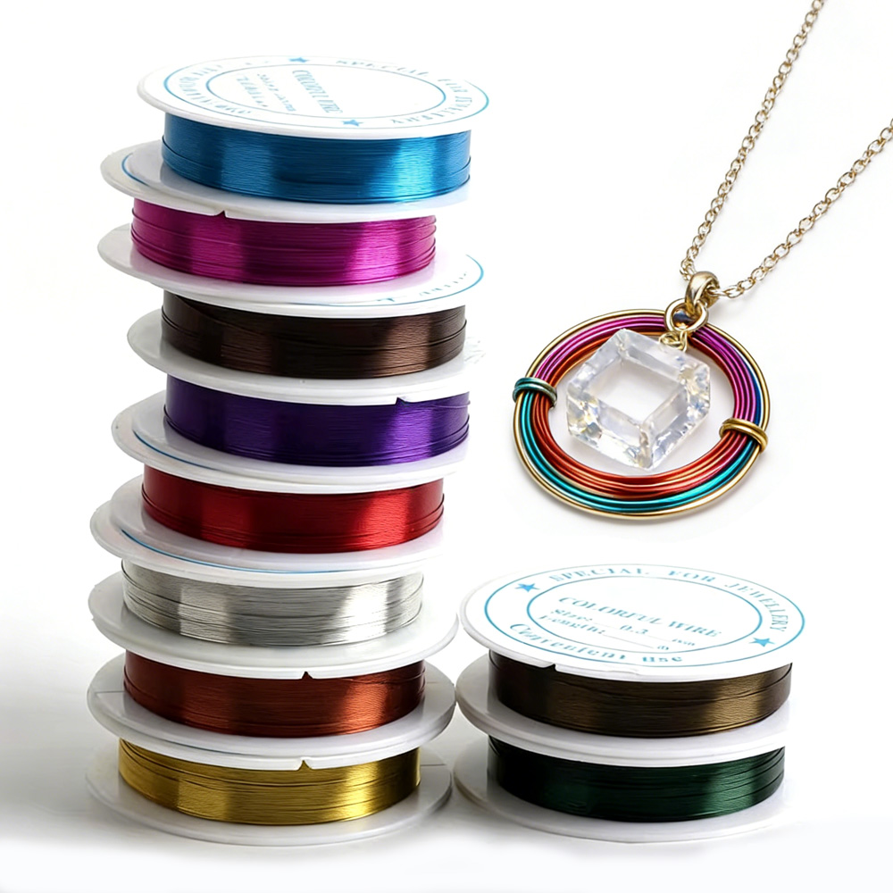 Art Craft Wire - OlingArt 0.4MM 12M/Roll Wire Line Mixed