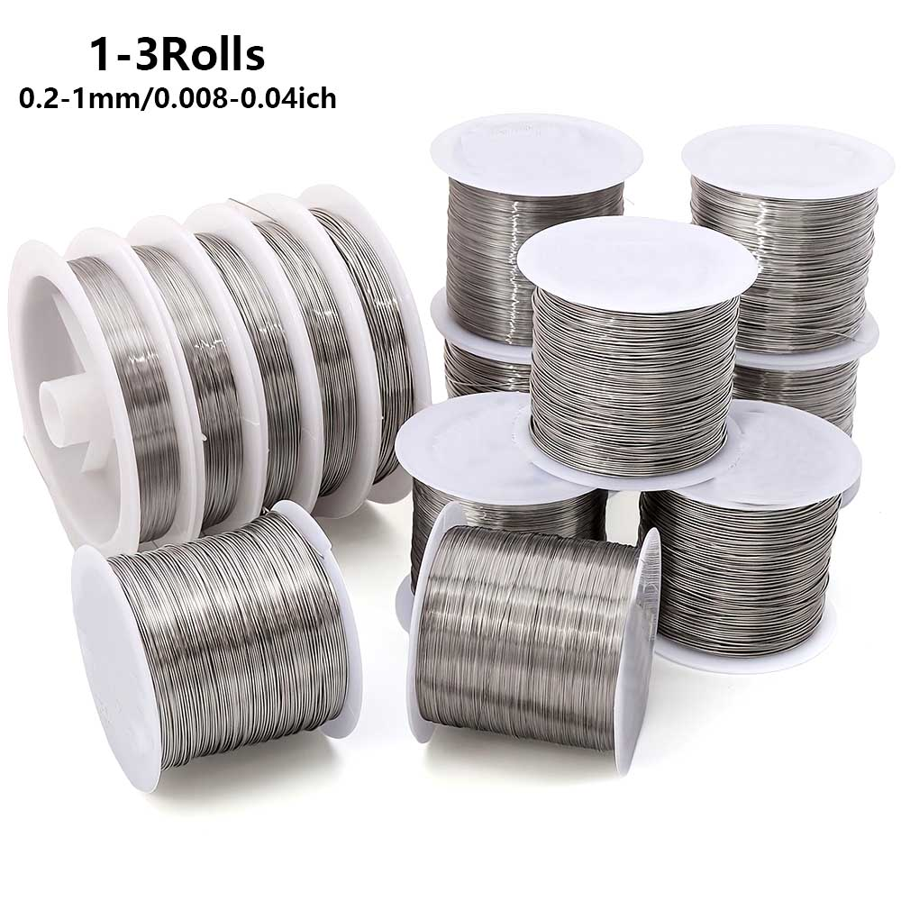Art Craft Wire - 1 Roll Stainless Steel Beading Wire,