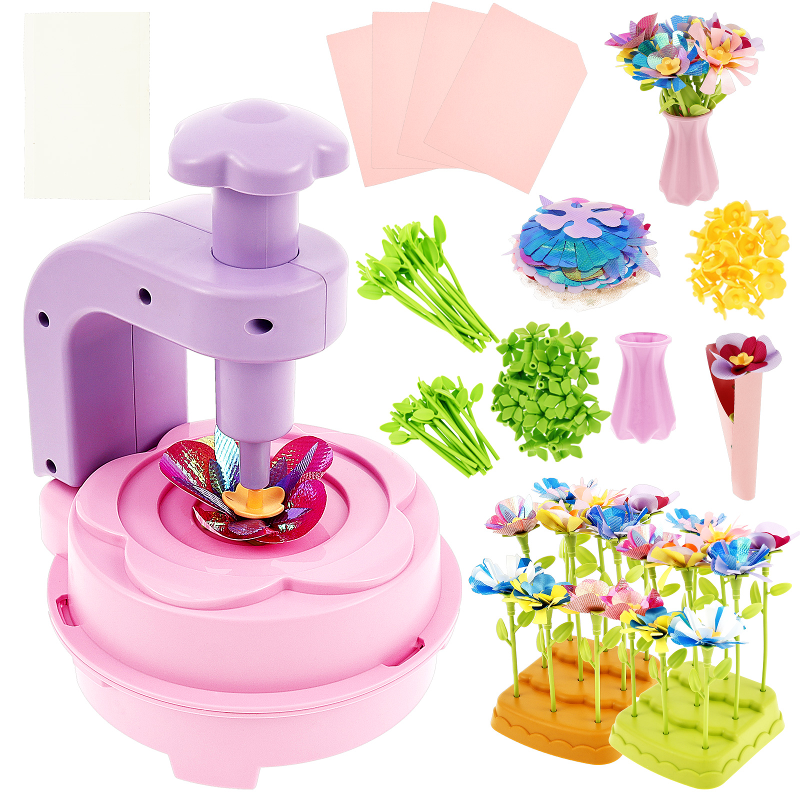 Art Craft For 3 Year Old - DIY Flower Art Craft Set Creative