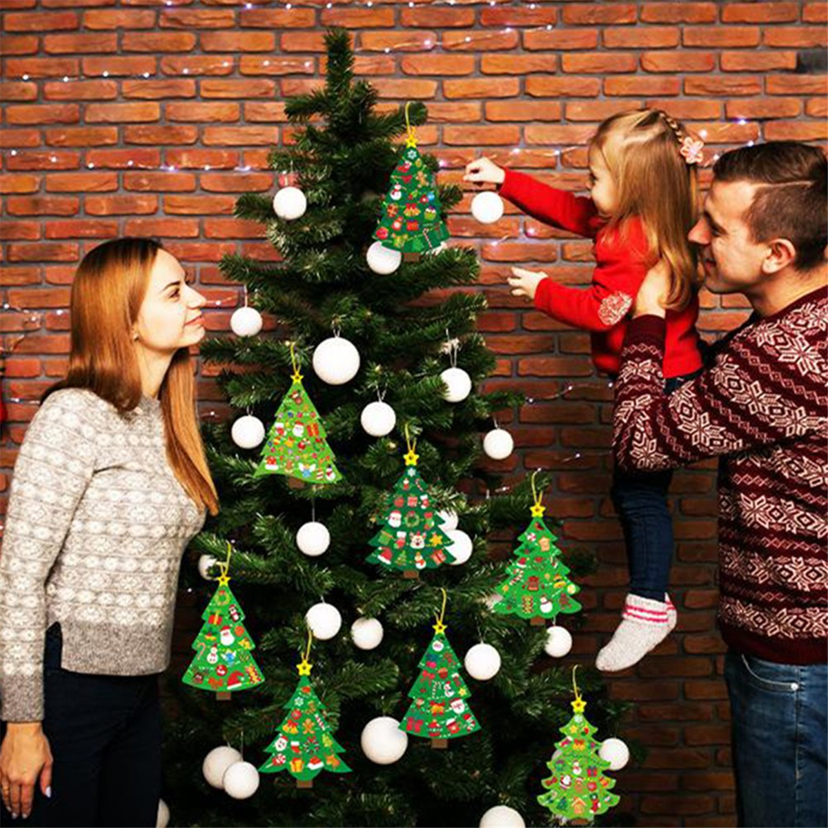 Art And Craft For Xmas - A11I 24PCS Christmas Tree DIY Scene