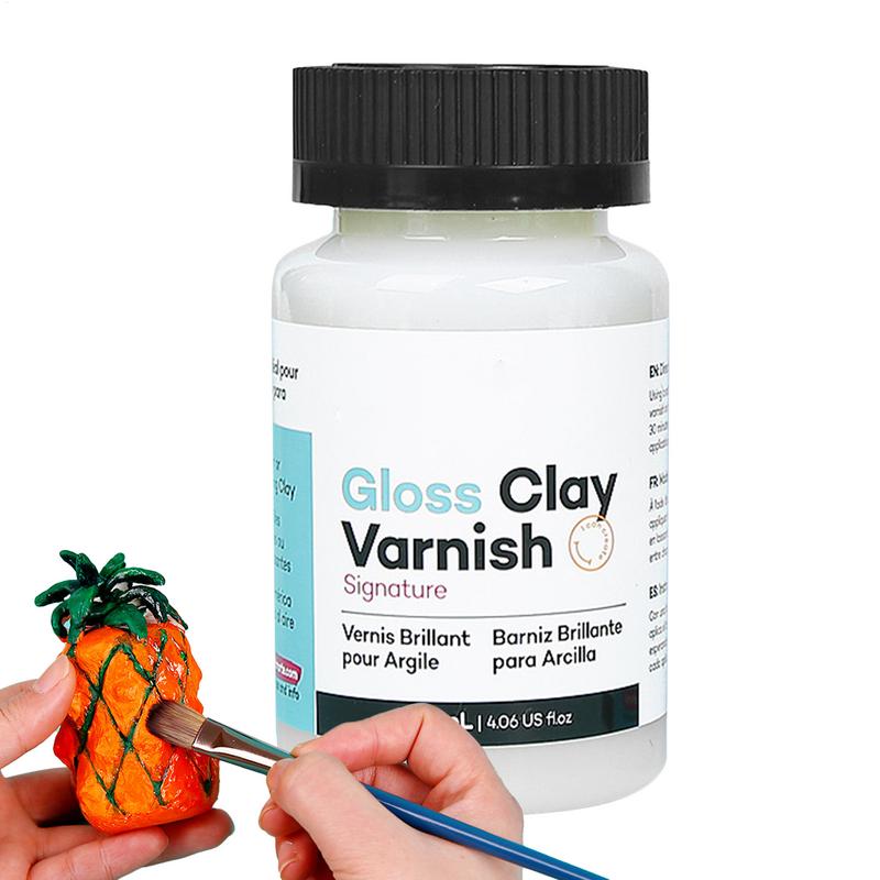 Air Dry Clay - 120ML Gloss Varnish For Air Dry