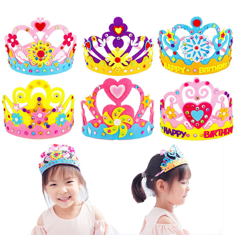 Art Craft Rainbow - DIY Crafts Toy Crown Creative Paper