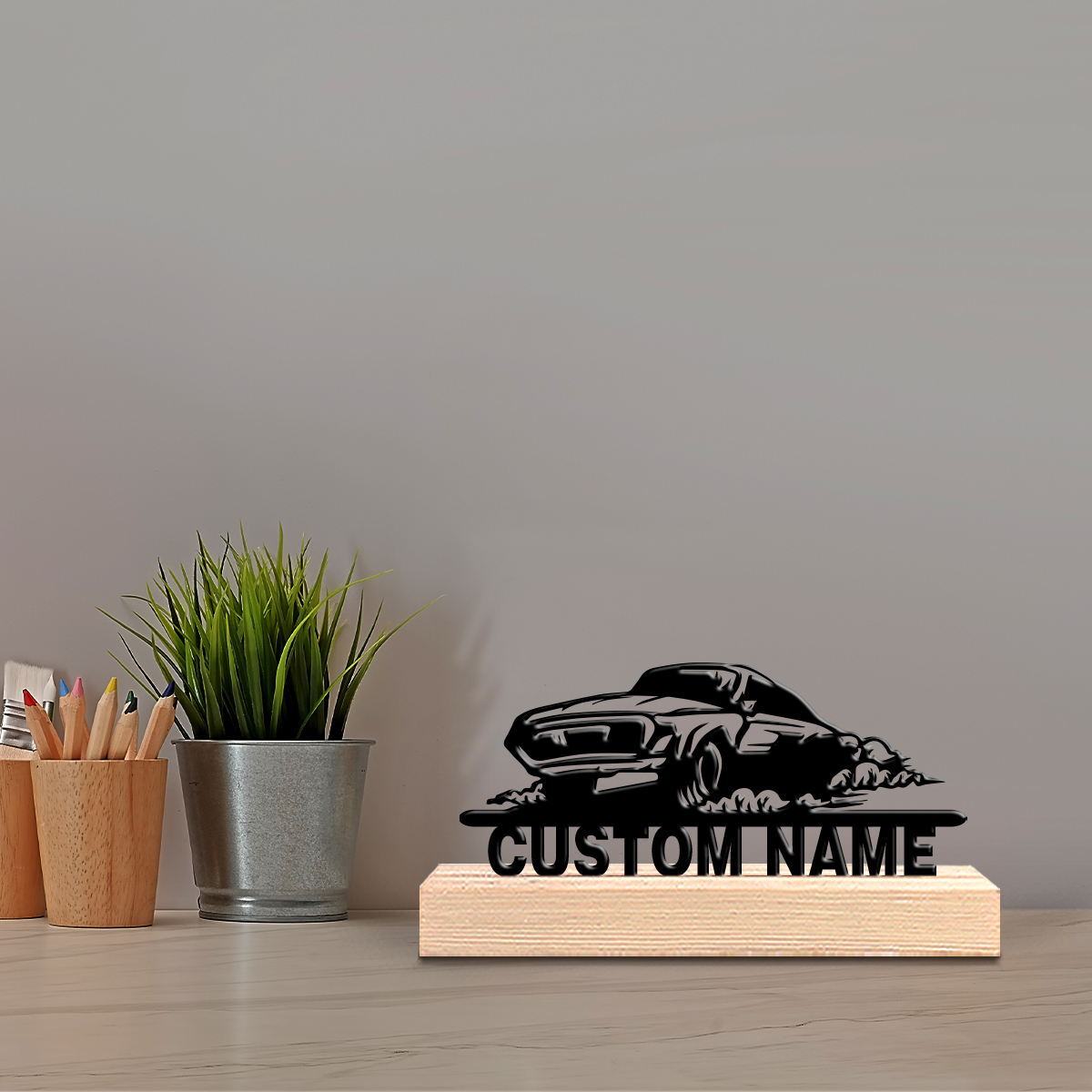 Art Y Craft - 1pc Modern Car Customizable Name Art