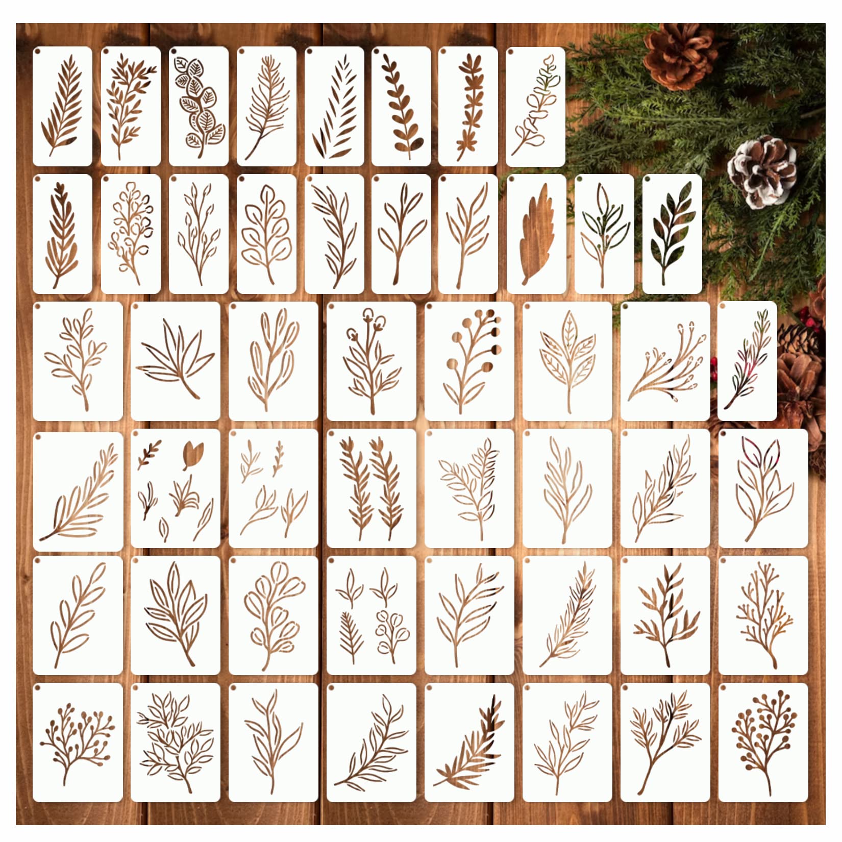 Art Craft Using Leaves - 50 Pieces of Craft Templates Featuring