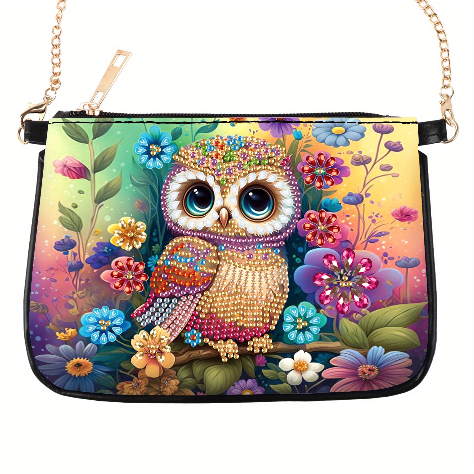 Art Craft Bag - Colorful Owl Diamond Art Painting bag