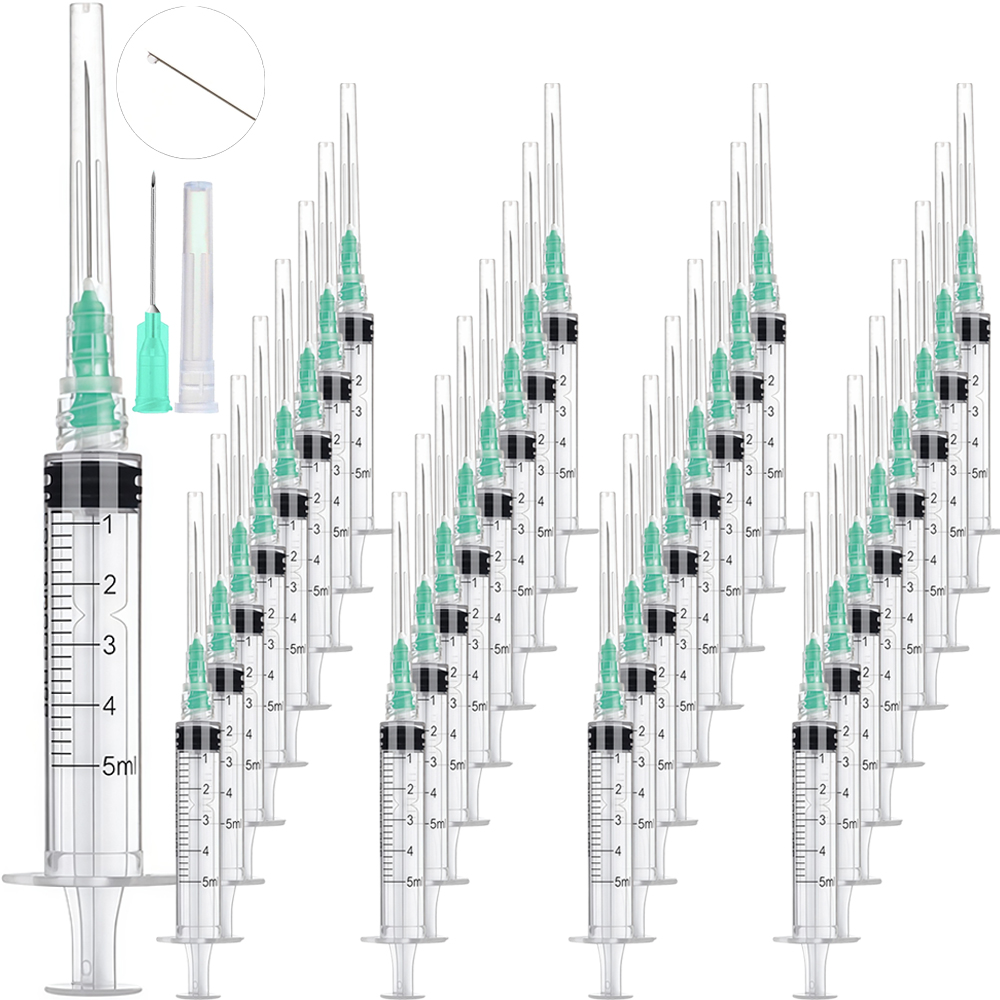 Art Y Craft - 50 Pieces of 5ml Luer-Lock Syringes,