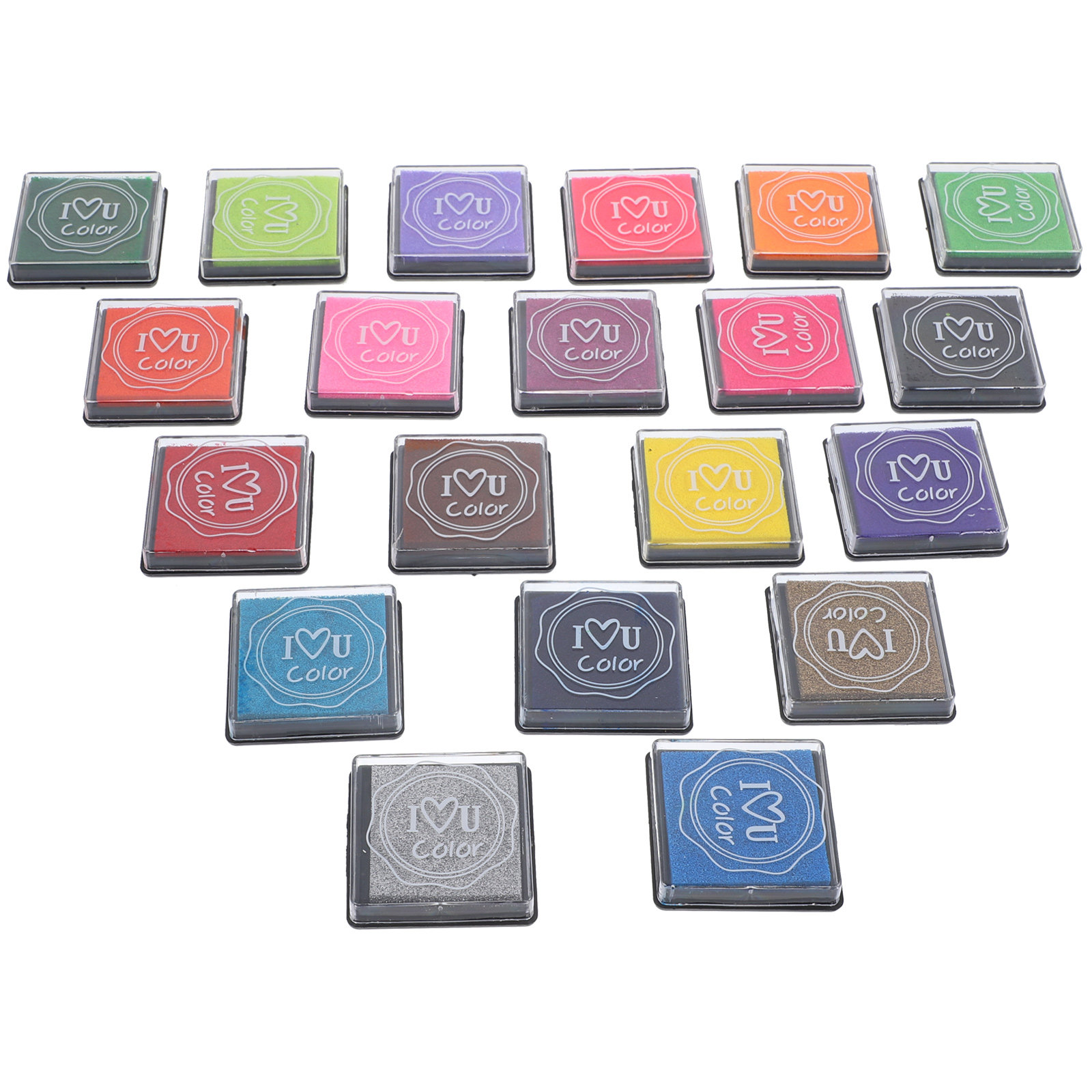 Art Craft Rainbow - 20Pcs Finger Painting Ink Pad Washable