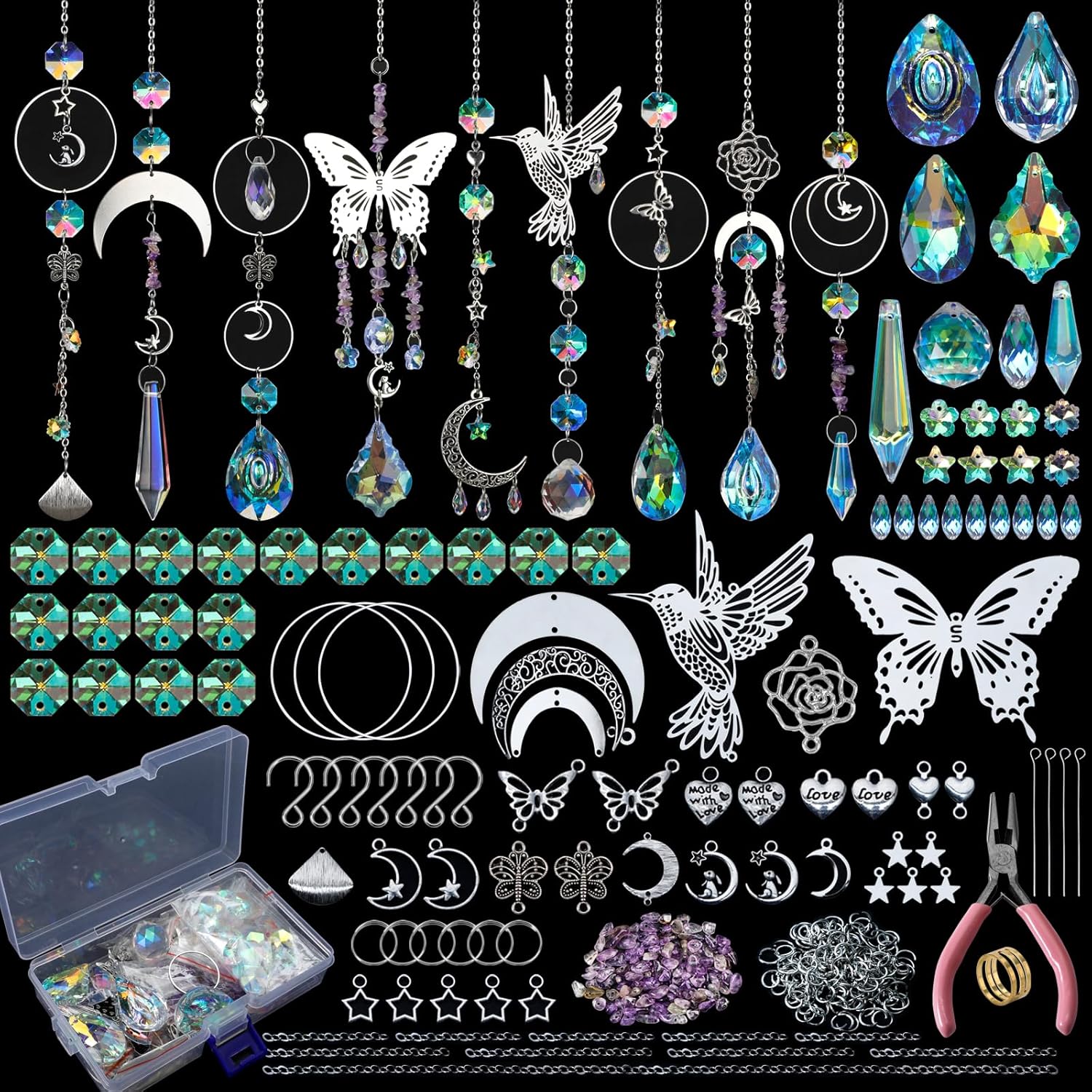 Art Craft Rainbow - DIY 400pcs SunCatchers Making Supplies Kit