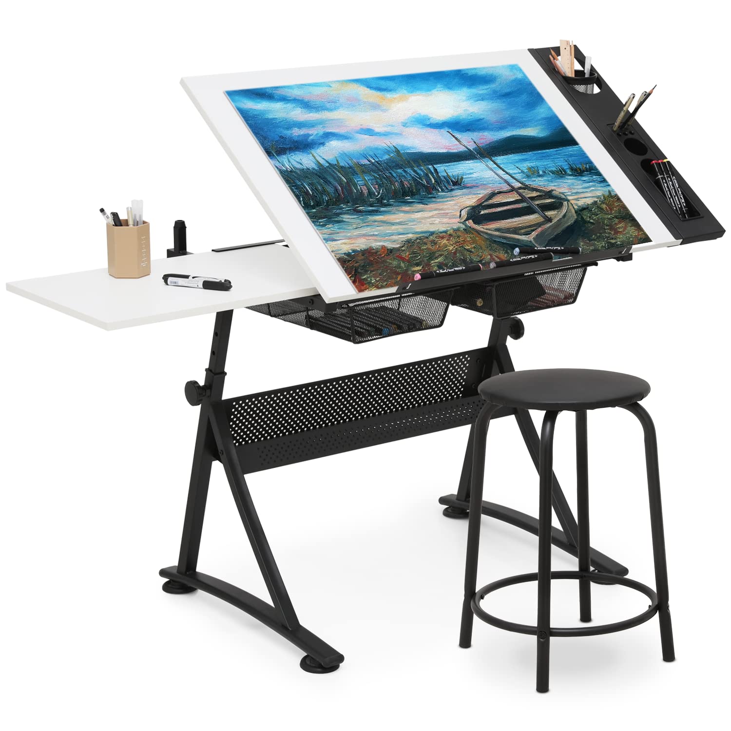 Art & Craft Hari Raya - Adjustable Drafting Desk with Tiltable Top