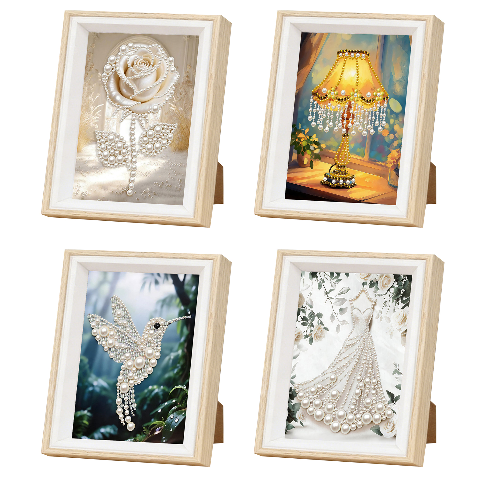 Art Craft Picture - DIY Pearl Dot Painting with Wooden