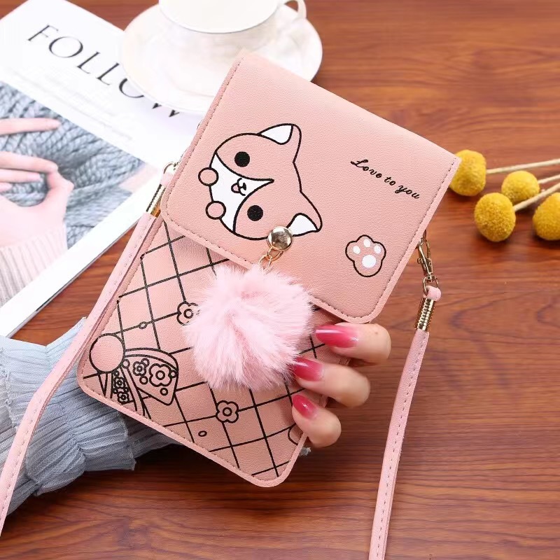 Art Craft Bag - Cute Cartoon Pattern Touch-Screen Phone Bag