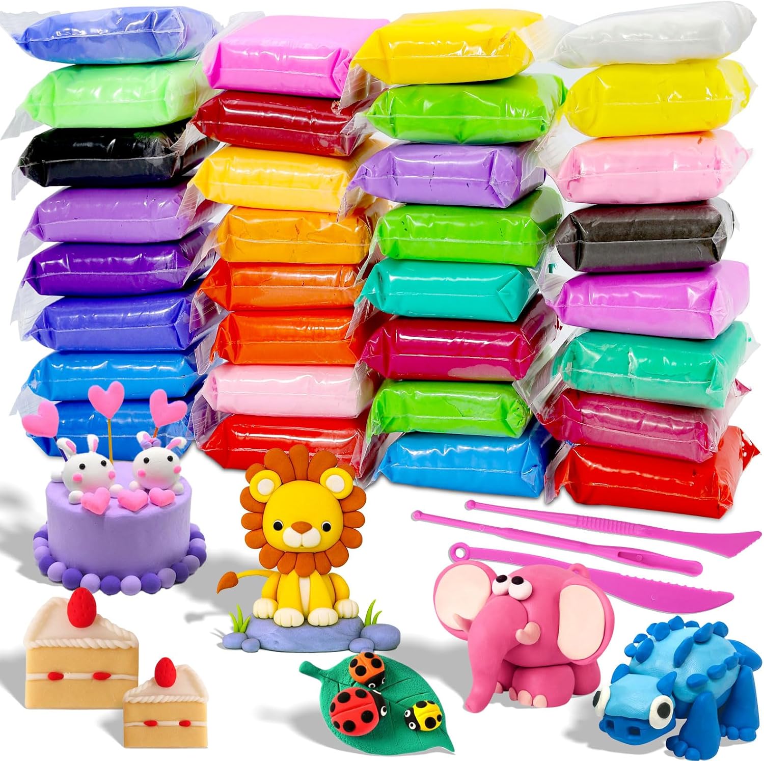 Air Dry Clay - 32 Colors Air Dry Clay Kit