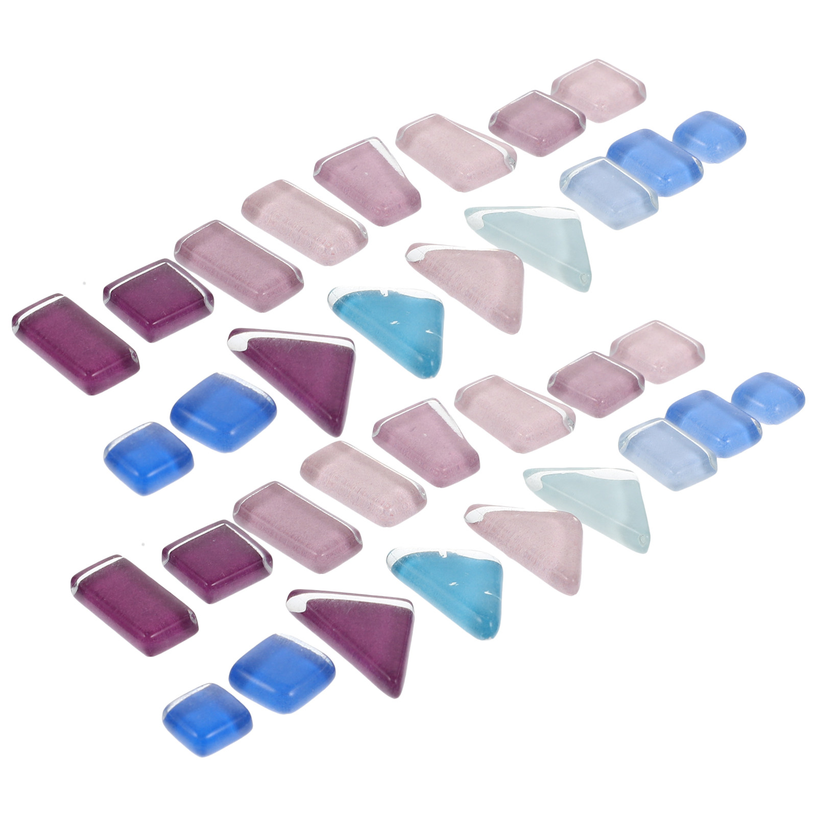Art Craft Picture - 1Set Colorful Irregular Glass and Ceramic