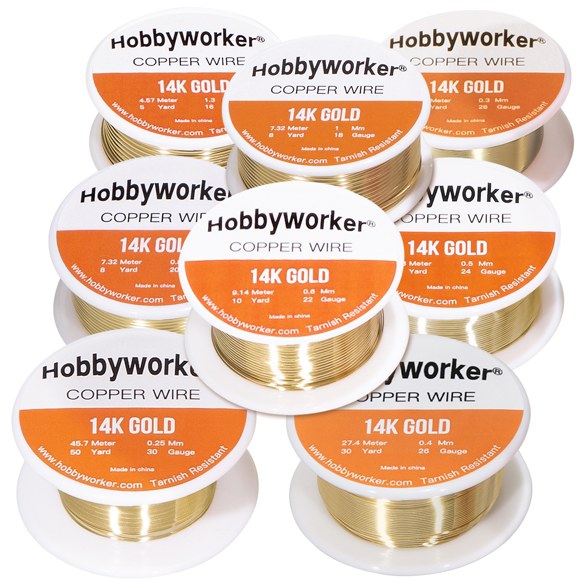 Art Craft Wire - XUQIAN 14K Gold Copper Wire 0.25-1.3mm