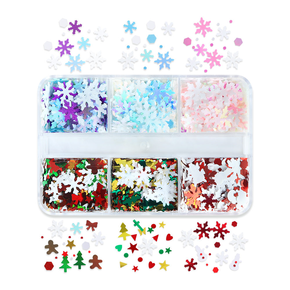 Art And Craft For Xmas - Christmas Mixed Color Snowflake Epoxy Resin