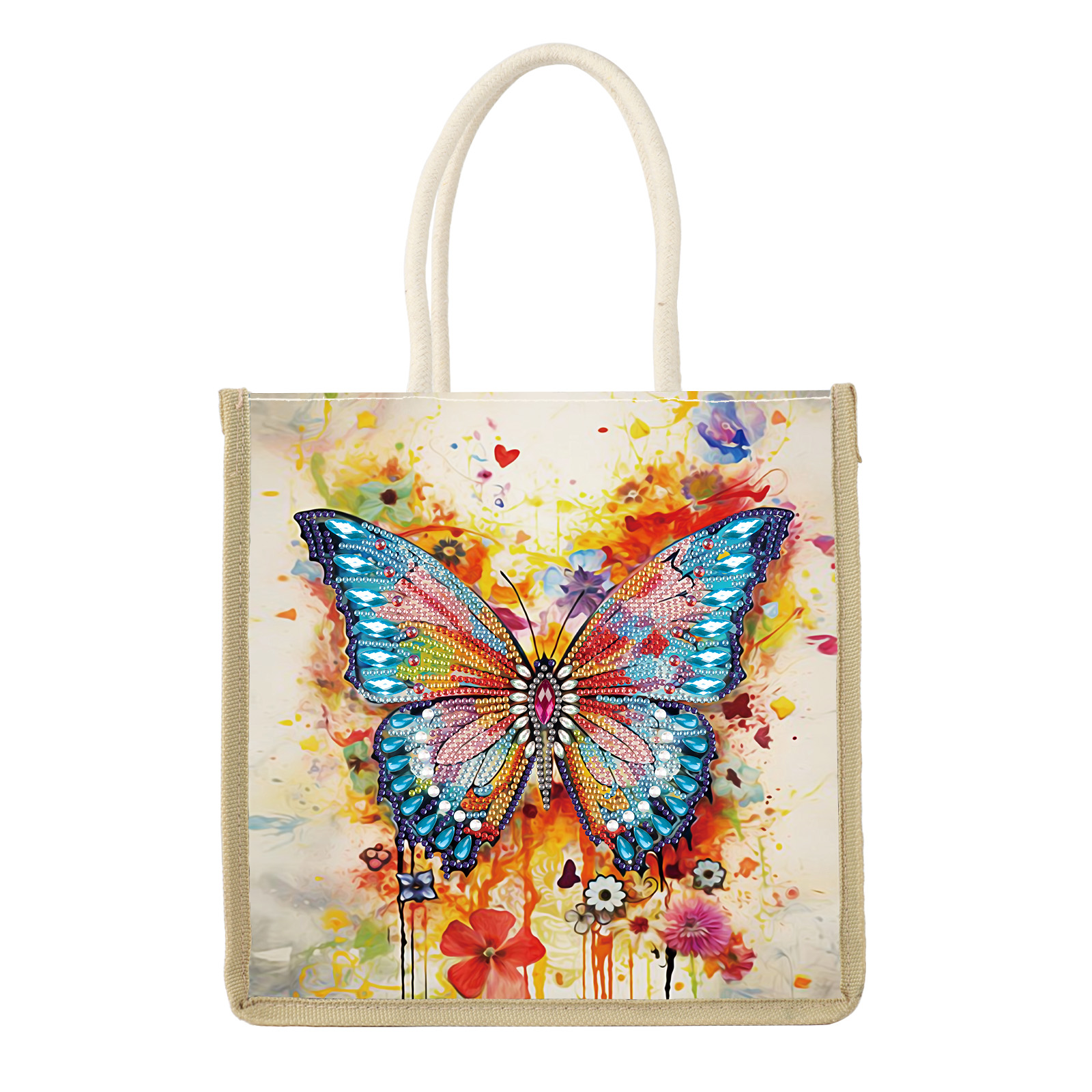 Art Craft Bag - Diamond Painting Handbag Kits,Colorful Butterfly Special