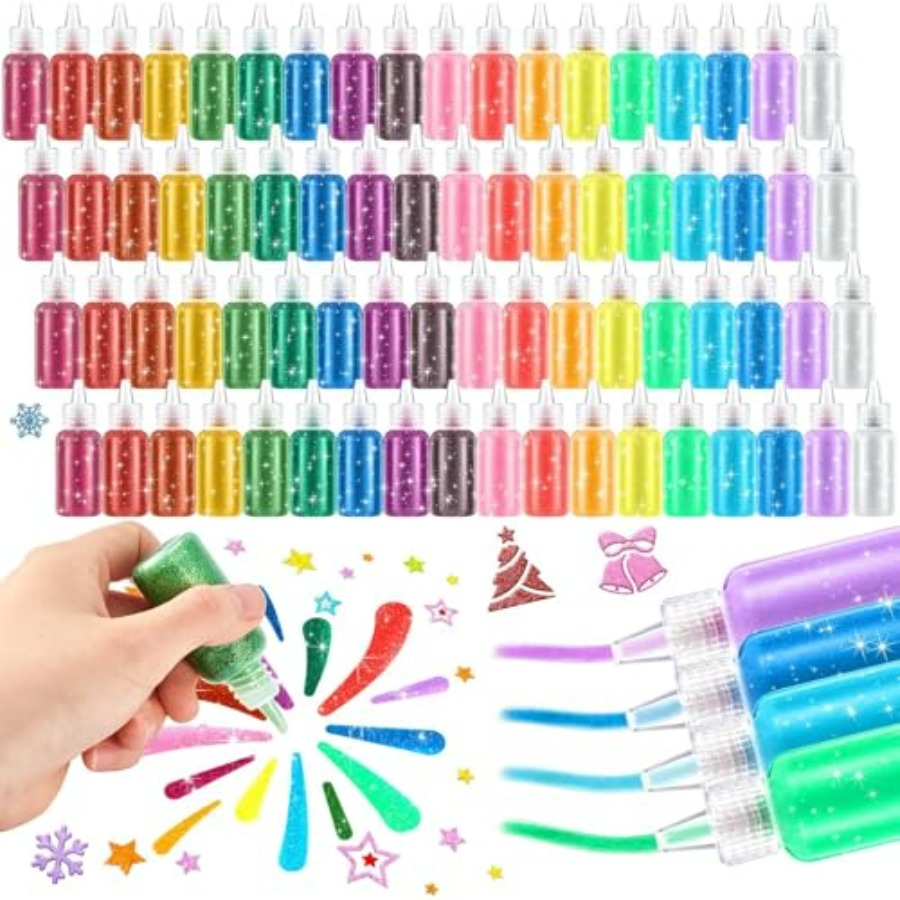 Art Craft Rainbow - Glitter Glue Colors Washable Art Glitter
