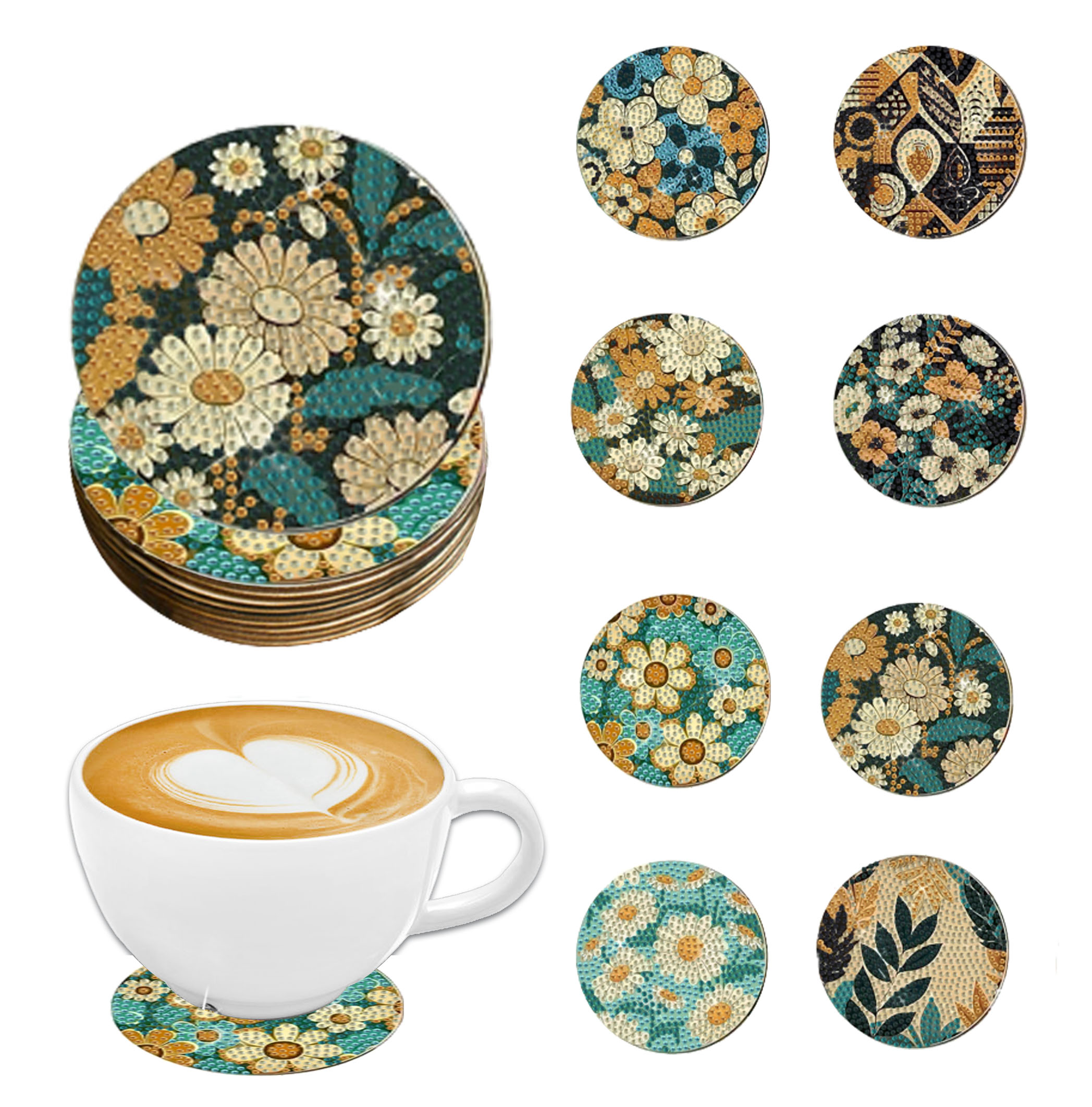 Art Y Craft - 8 pieces DIY diamond Painting art
