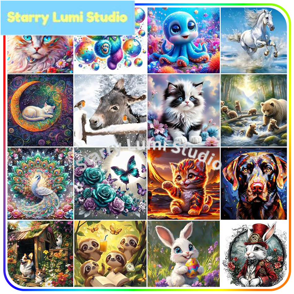 Art Craft Picture - Diamond Painting New Arrival Animals 5D
