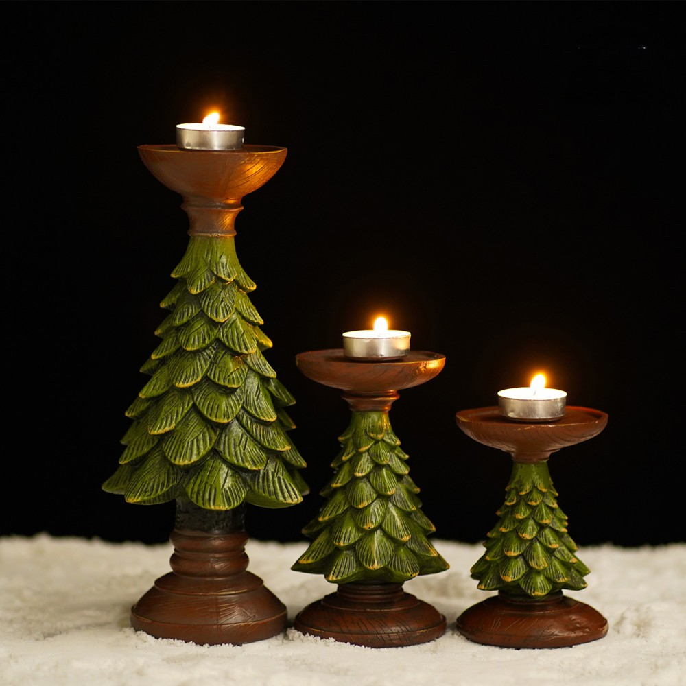 Art And Craft For Xmas - Home Decorations Christmas Tree Candle Desktop