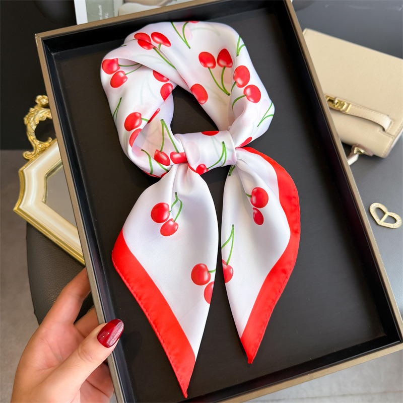 Art Craft Bag - Luxury Square Satin Scarf Women Cute