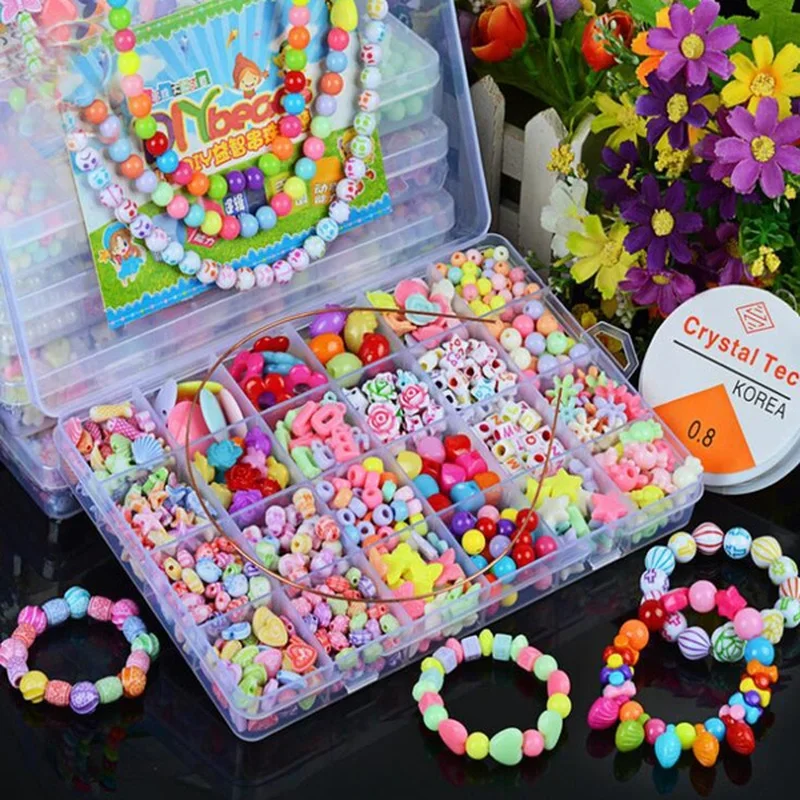 Art Craft Rainbow - Girls DIY Bead Set Jewelry Making