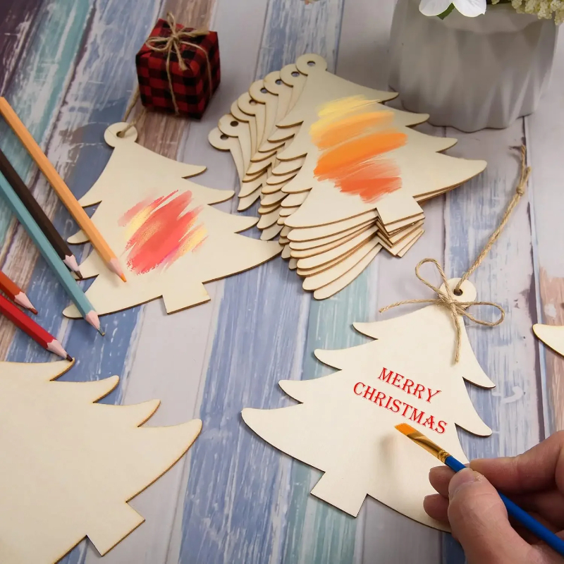 Paintable Blank Wooden christm - Art And Craft For Xmas avis et prix