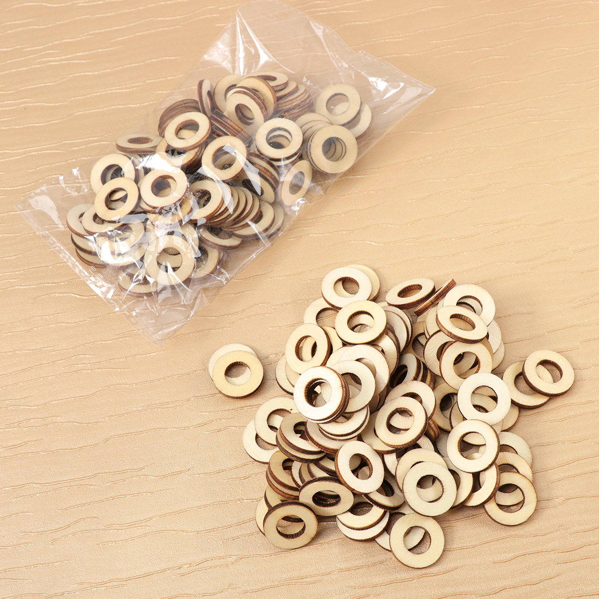200Pcs Wood Craft DIY Circle W - Art And Craft For Xmas avis et prix