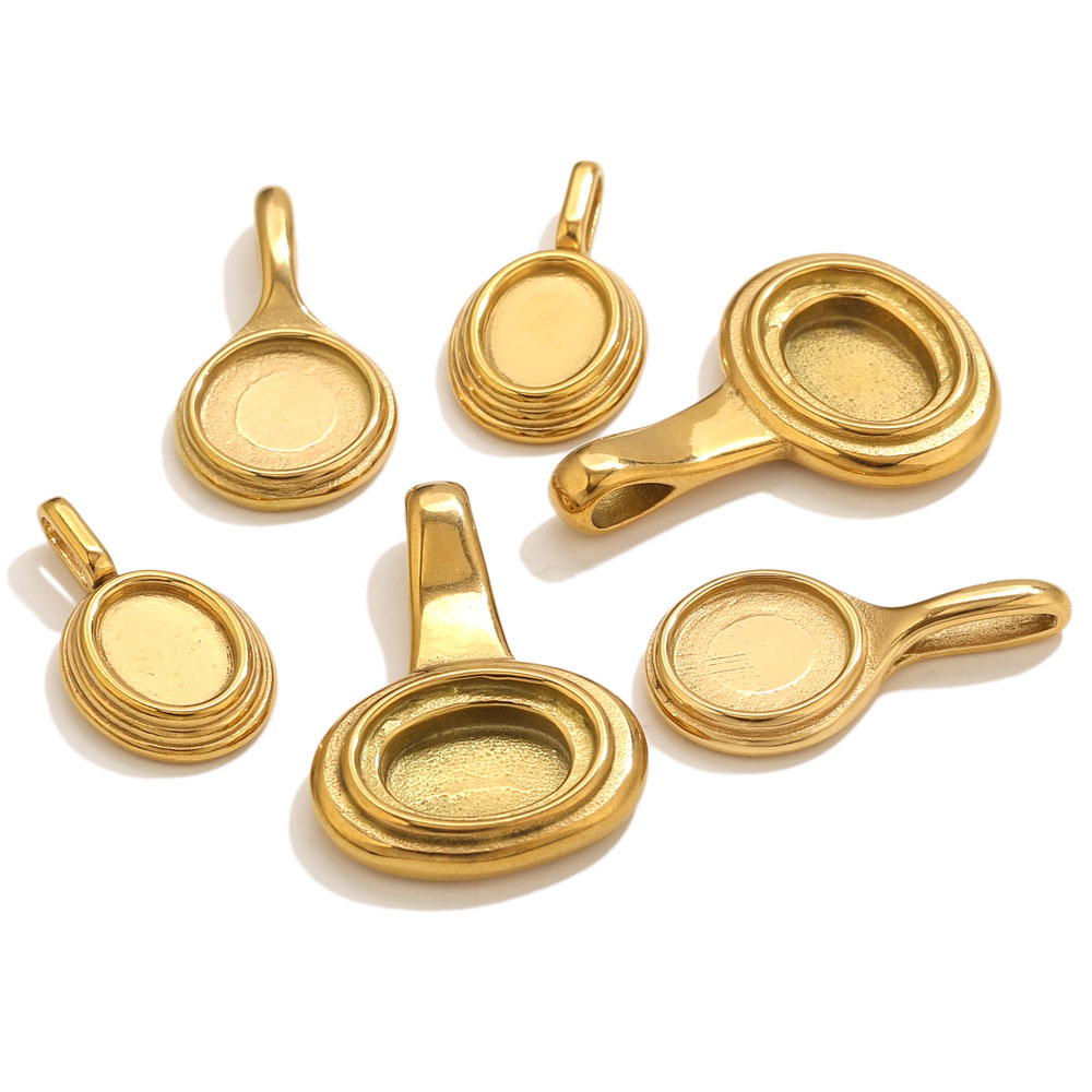 5pcs Stainless Steel Round Ova - Art Craft Resin avis et prix