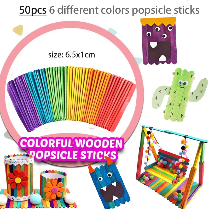 Kids Creative Plush Stick Pomp - Art Craft Rainbow avis et prix