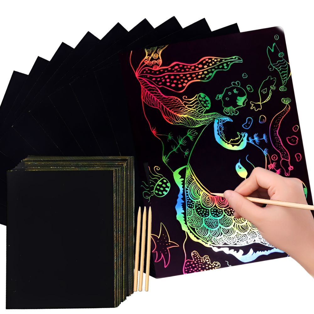 20pcs 16K/32K Rainbow Scratch  - Art Craft Rainbow avis et prix