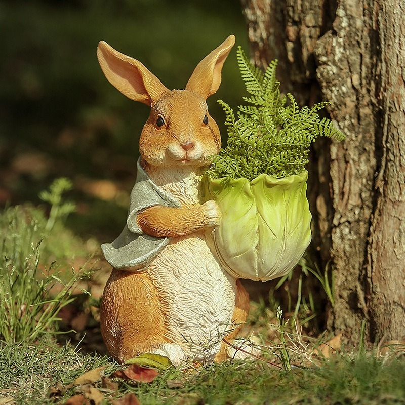 Outdoor Garden Statues Rabbit  - Art Craft Resin avis et prix