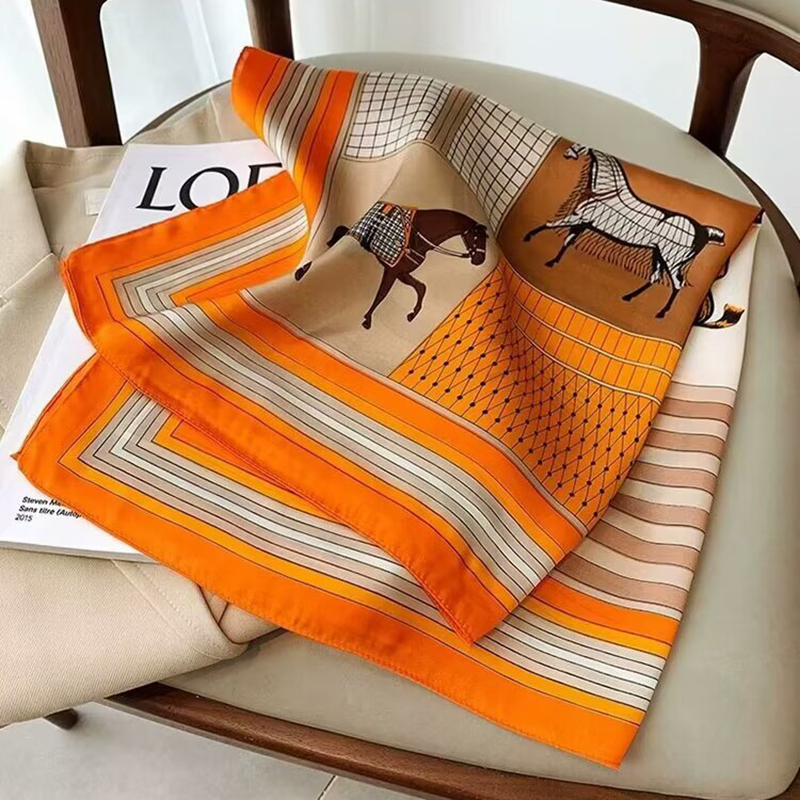 Luxury Horse Pattern Silk Squa - Art Craft Bag avis et prix