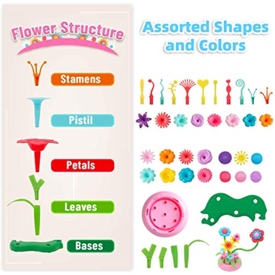 Flower Building Toy Set for Gi - Art Craft For 3 Year Old avis et prix