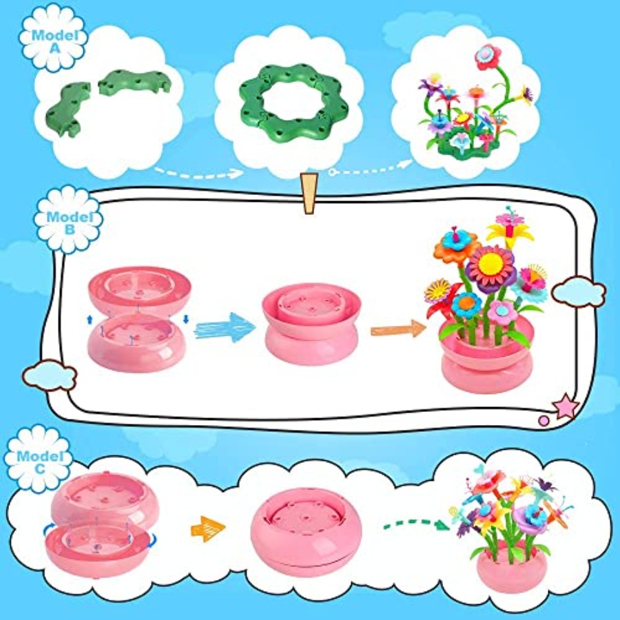 Flower Building Toy Set for Gi - Art Craft For 3 Year Old avis et prix