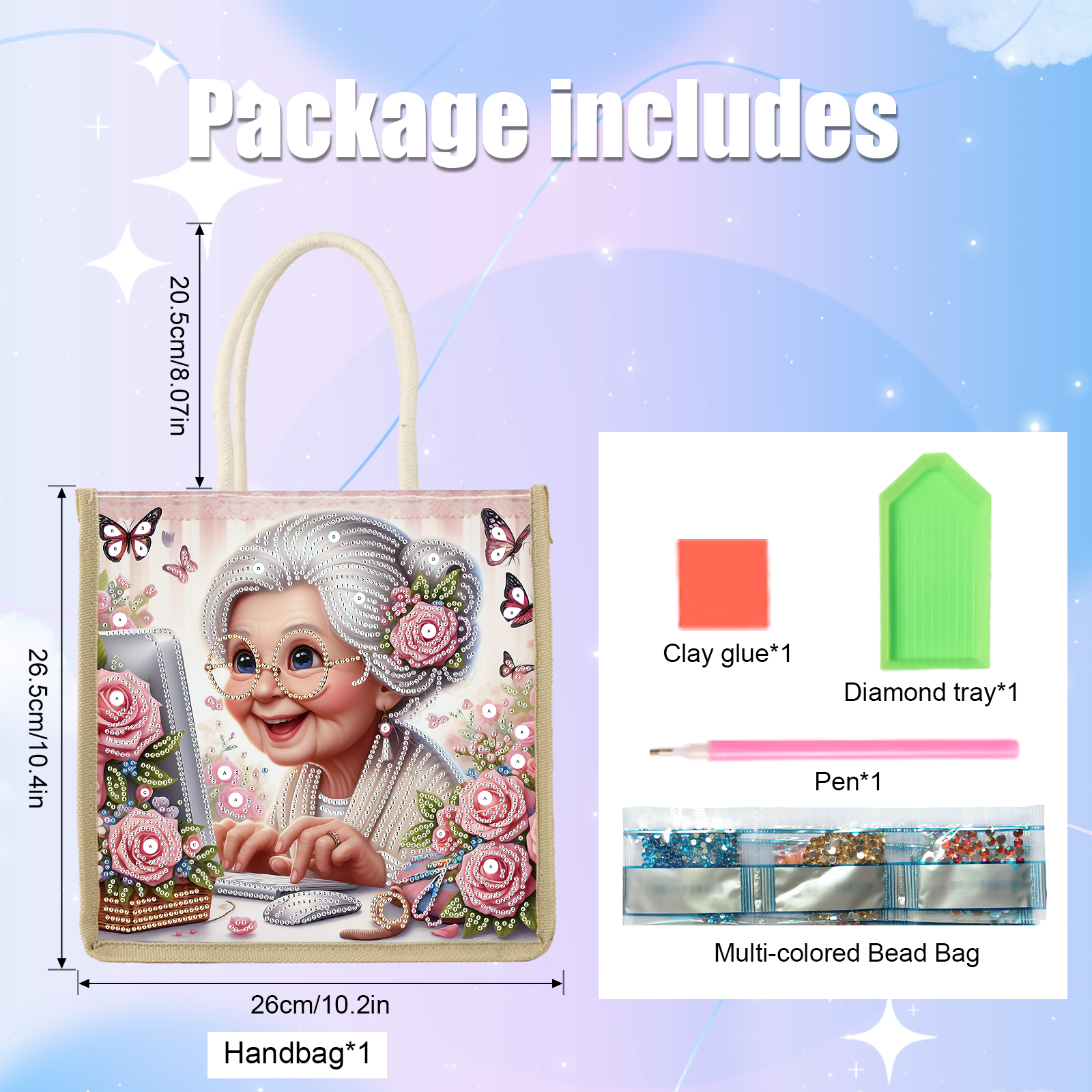Diamond Art Painting Handbag K - Art Craft Bag avis et prix