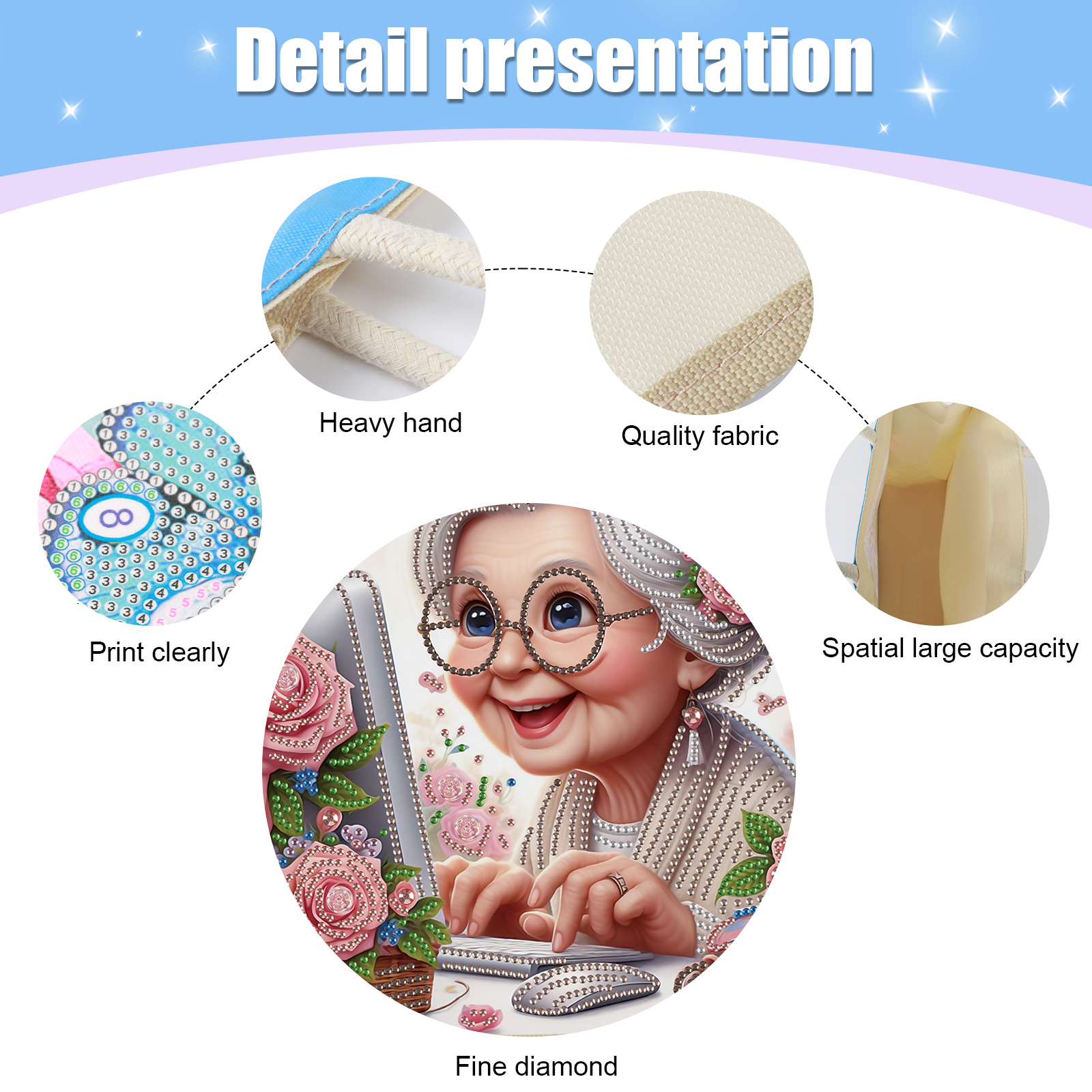 Diamond Art Painting Handbag K - Art Craft Bag avis et prix
