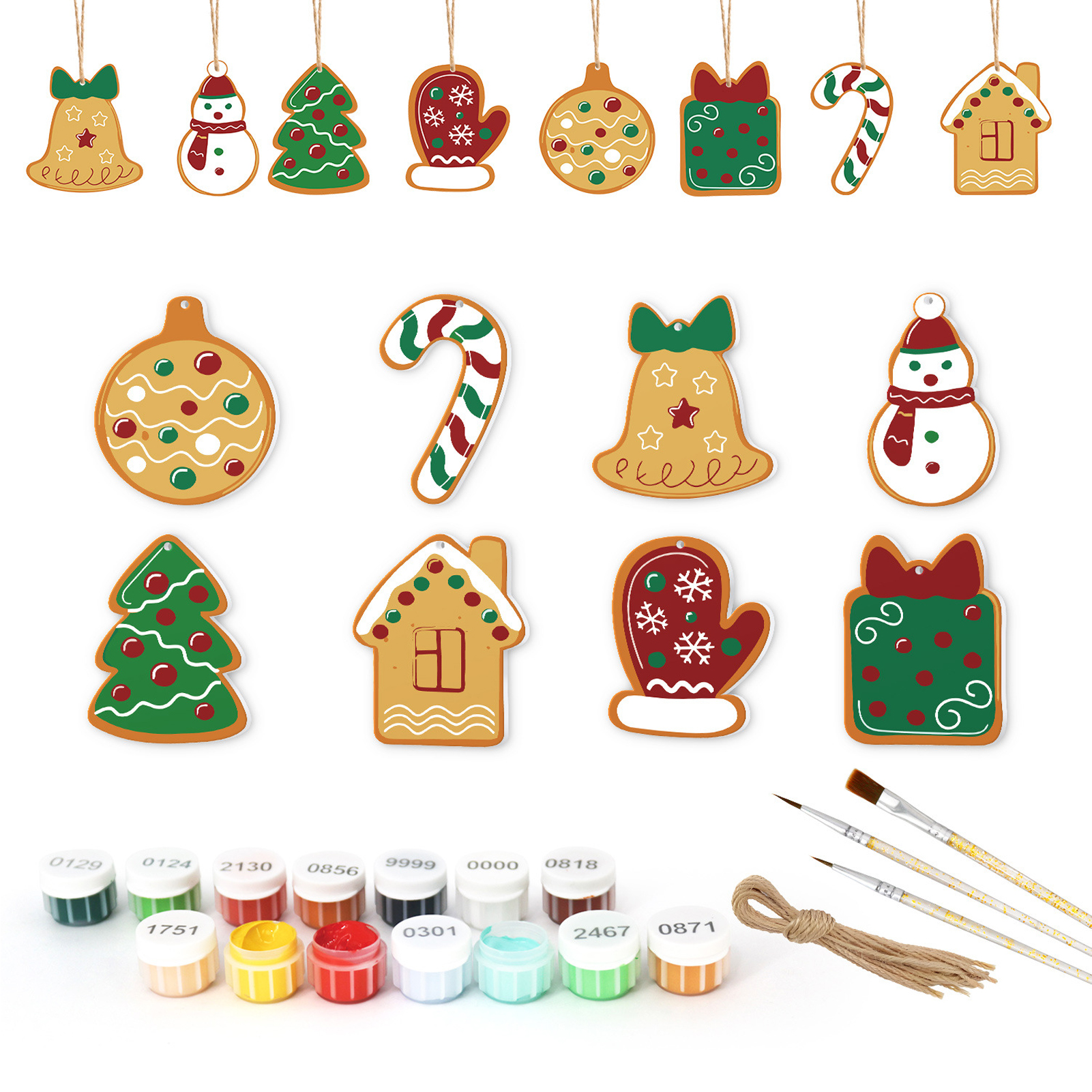 8Pcs/set Christmas Tree Hangin - Art And Craft For Xmas avis et prix