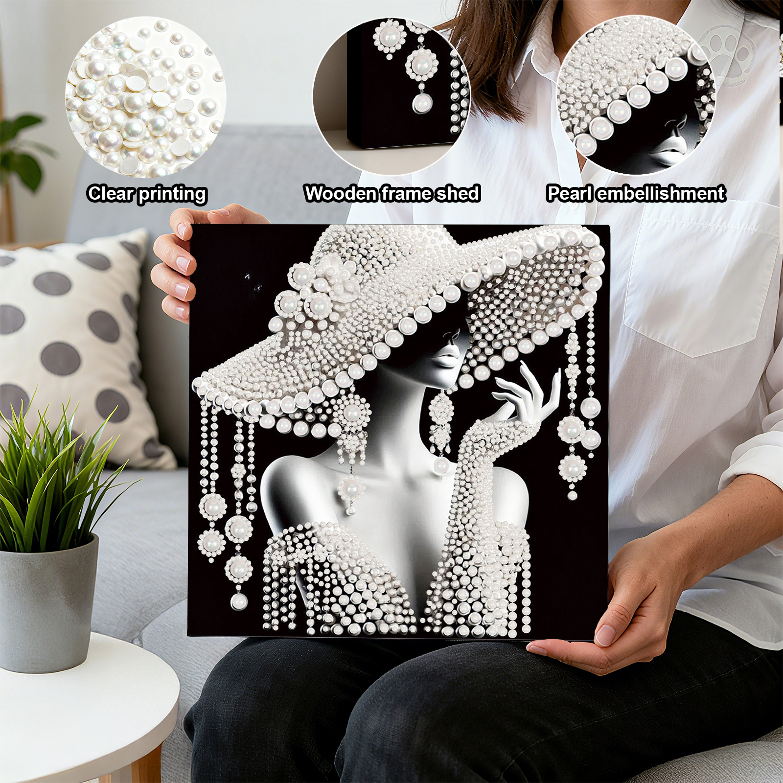 DIY Ladies Pearl Painting Art  - Art Craft Picture avis et prix