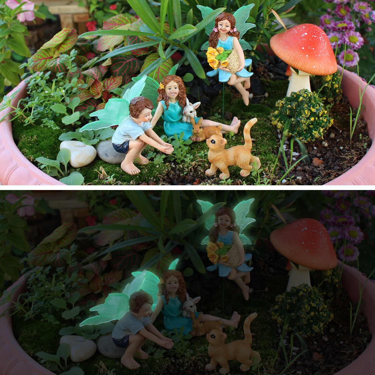 4pc Flower Fairy and Animal Pa - Art Craft Resin avis et prix