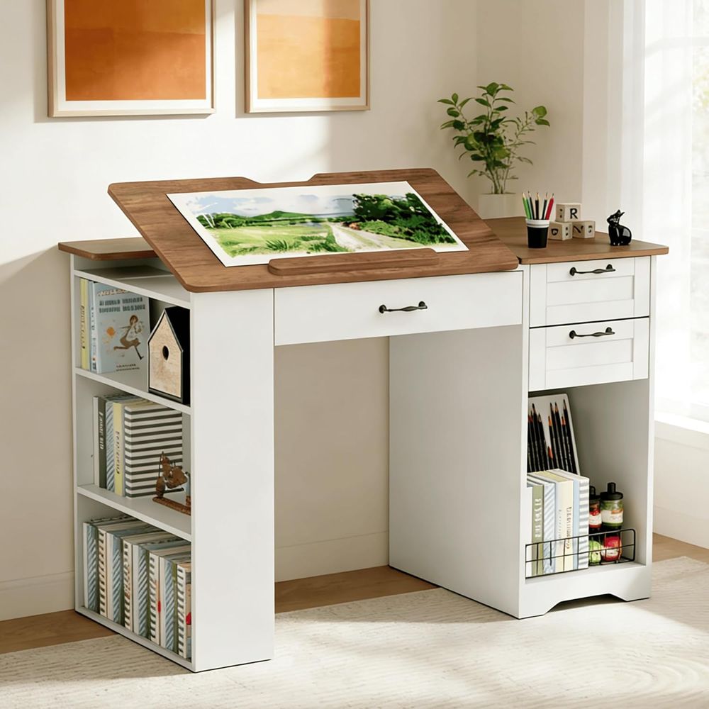 Adjustable Desk with Storage a - Art & Craft Hari Raya avis et prix