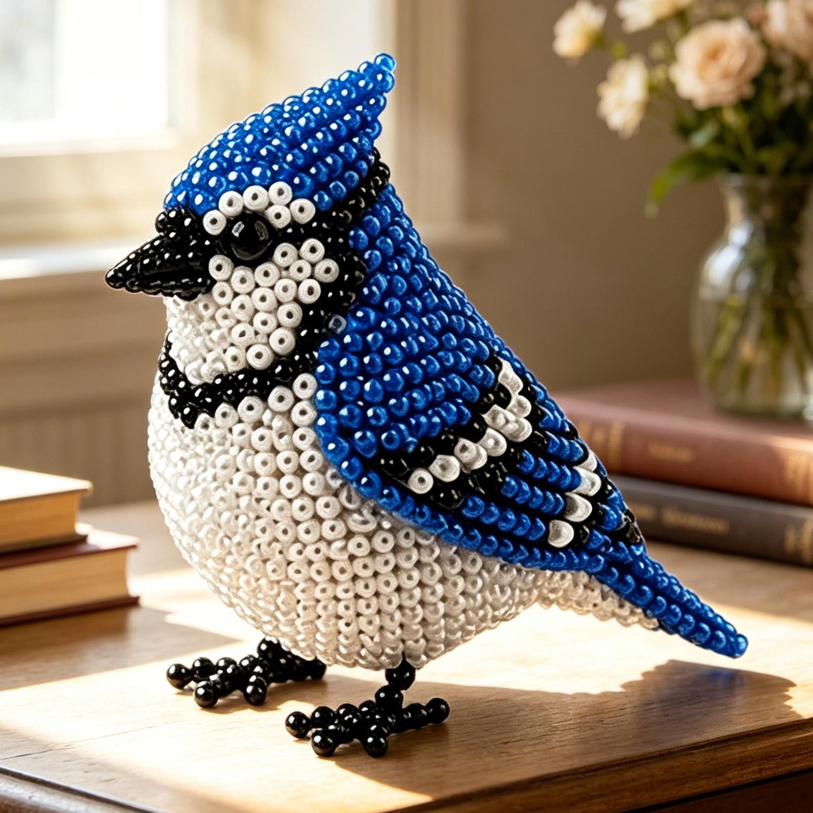DIY Bird Beading Kit Handmade  - Art Craft Rainbow avis et prix