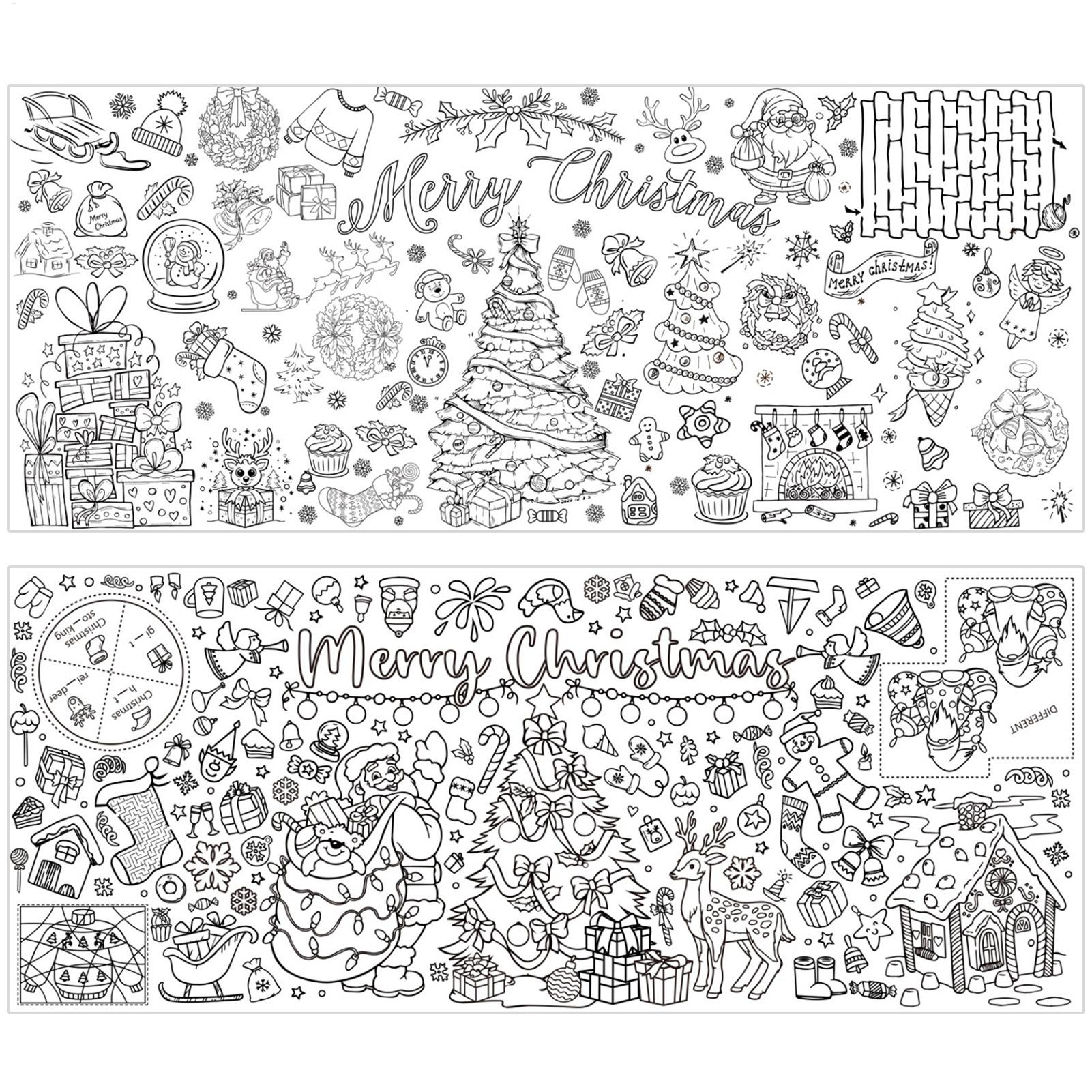 Xmas Giant Coloring PosterBlan - Art And Craft For Xmas avis et prix