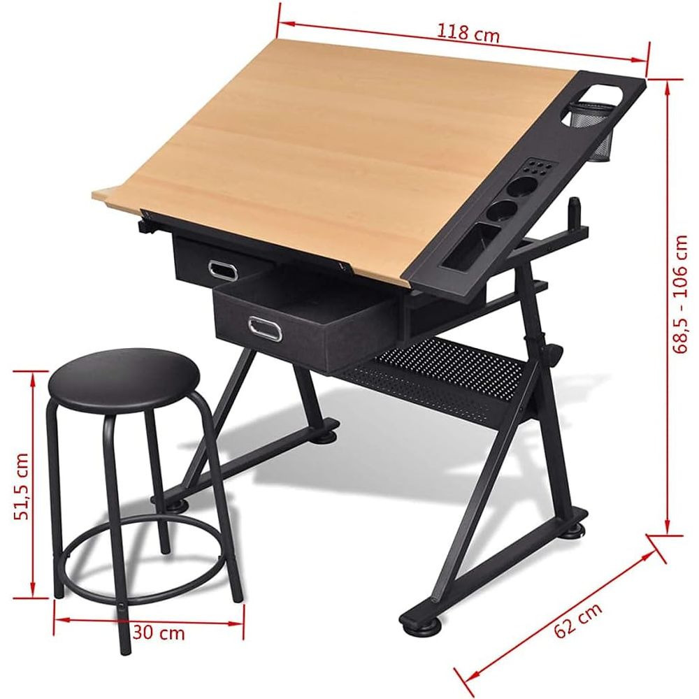 Adjustable Height Drafting Tab - Art & Craft Hari Raya avis et prix